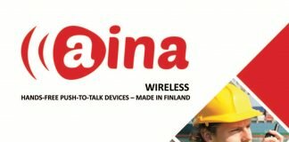 AINA wireless hands-free push-to-talk devices